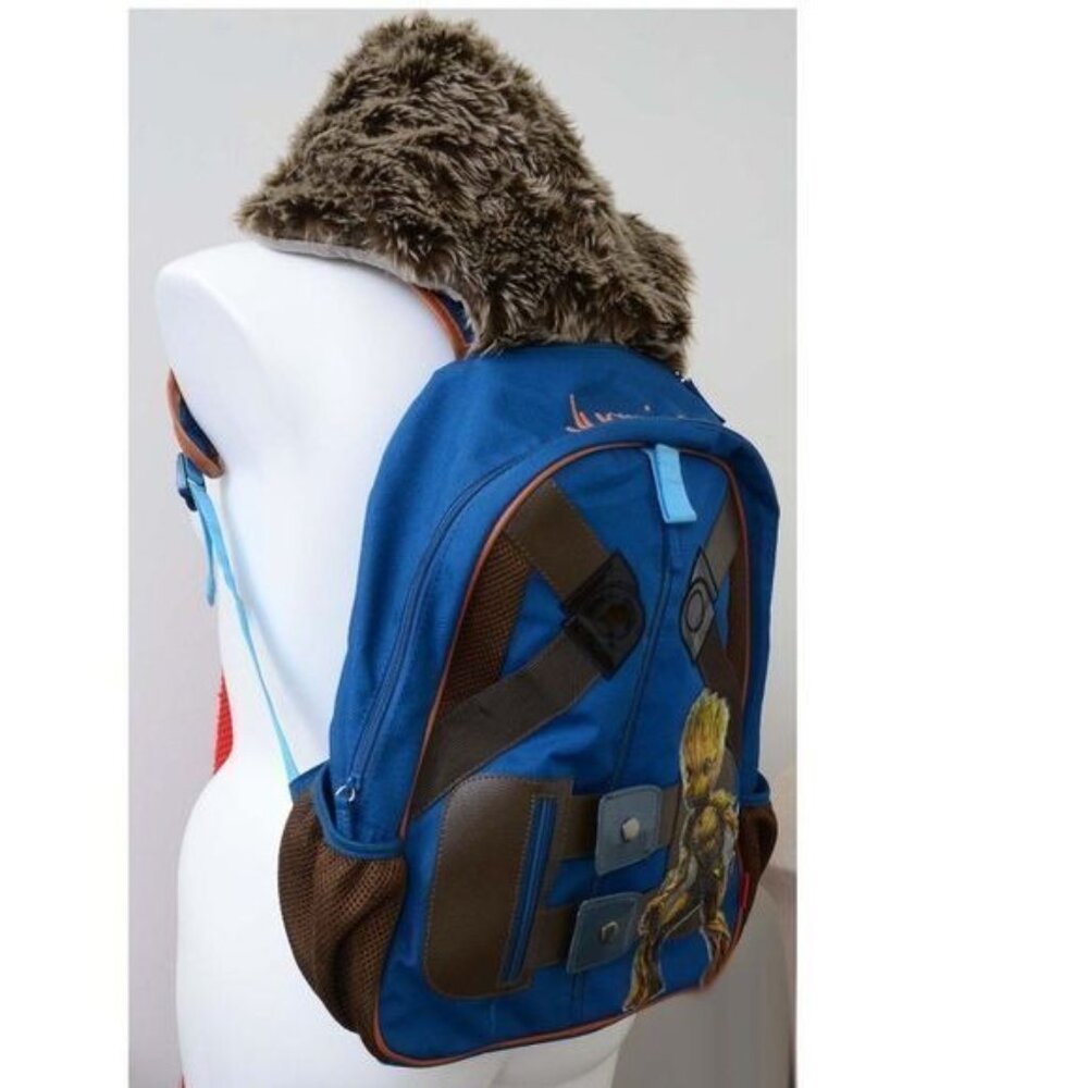 RARE! Marvel GROOT Backpack w/ Hood - Authentic Disney Store Exclusive - Picture 3 of 7